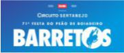 71ª Festa do Peão de Boiadeiro de Barretos 2026 - Setores